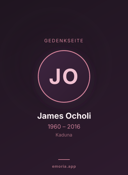 Gedenkportrait von James Ocholi