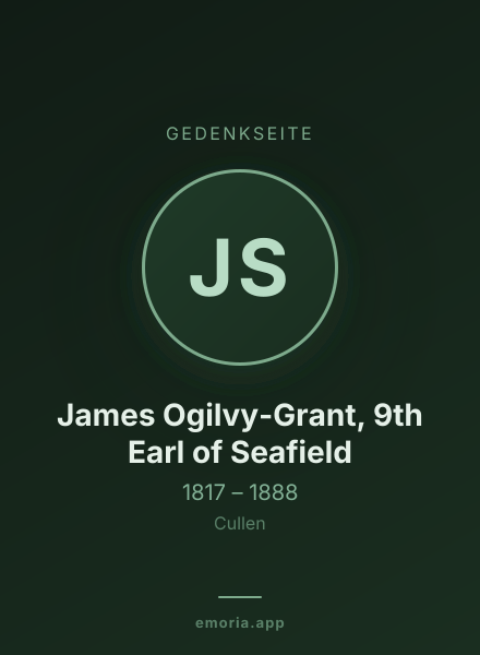 Gedenkportrait von James Ogilvy-Grant, 9th Earl of Seafield