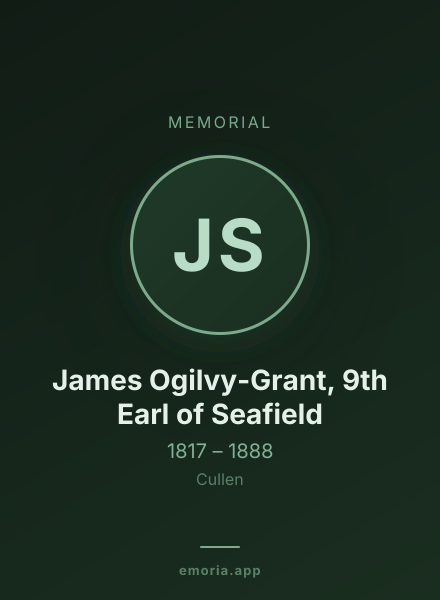 Memorial portrait of James Ogilvy-Grant, 9th Earl of Seafield