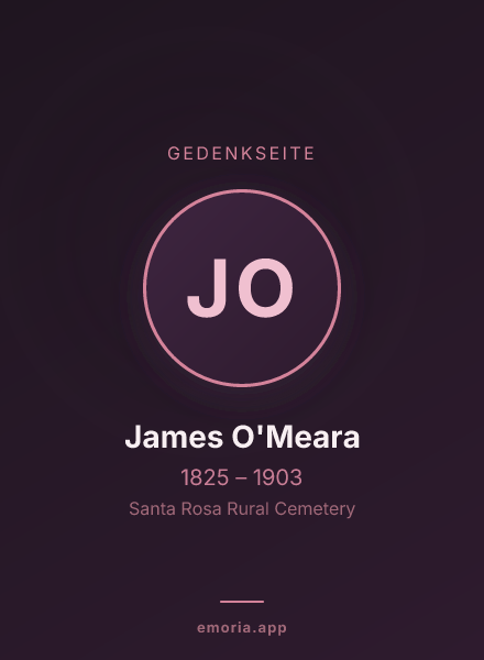 Gedenkportrait von James O'Meara