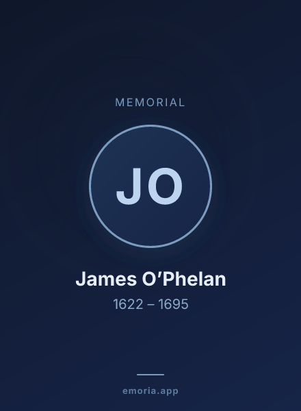 Memorial portrait of James O’Phelan