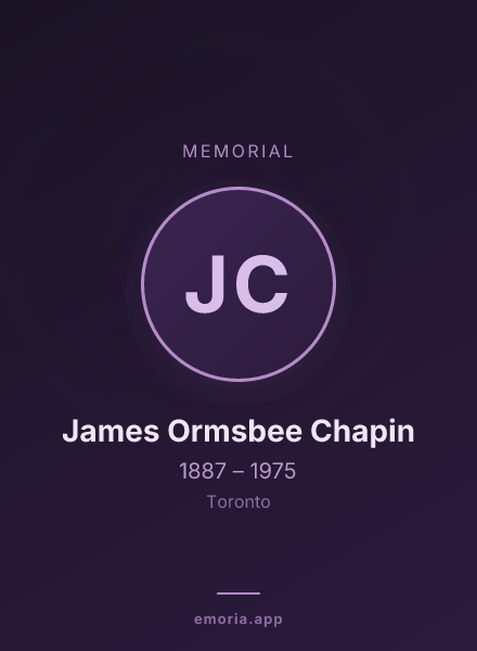 Memorial portrait of James Ormsbee Chapin