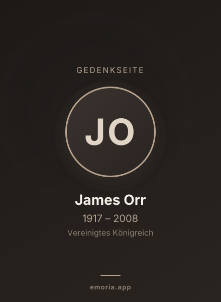 Gedenkportrait von James Orr