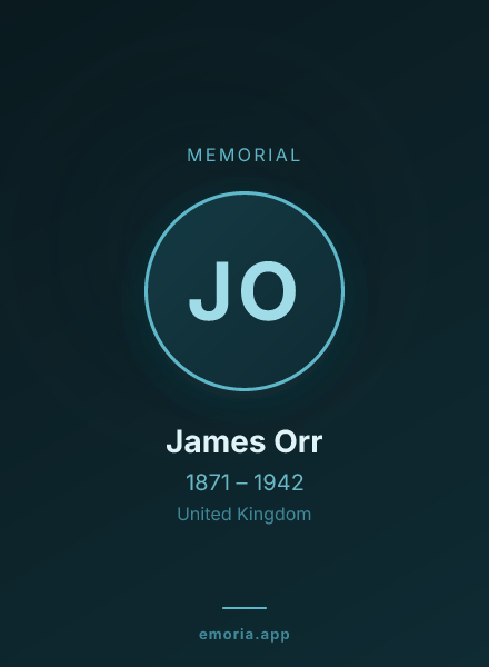 Memorial portrait of James Orr