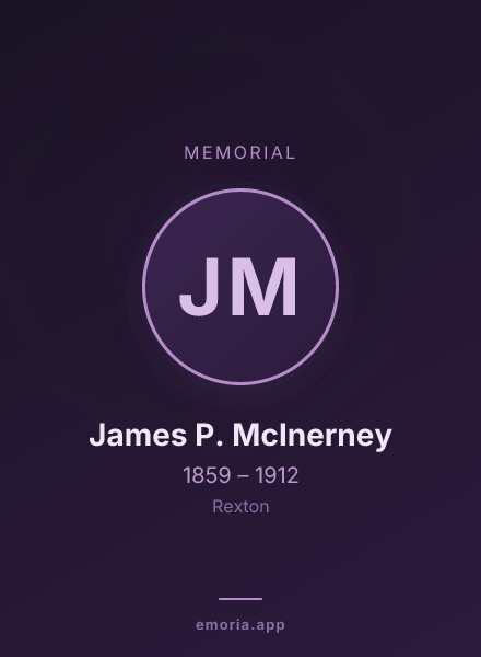 Memorial portrait of James P. McInerney