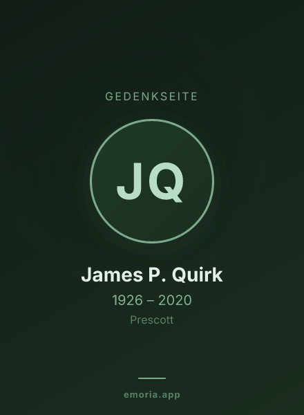 Gedenkportrait von James P. Quirk