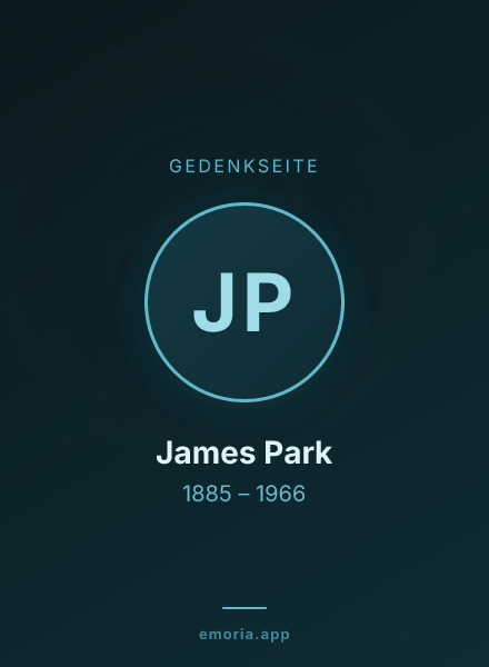 Gedenkportrait von James Park