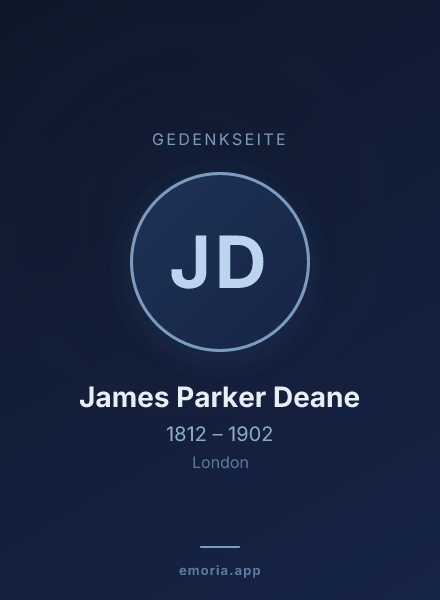 Gedenkportrait von James Parker Deane