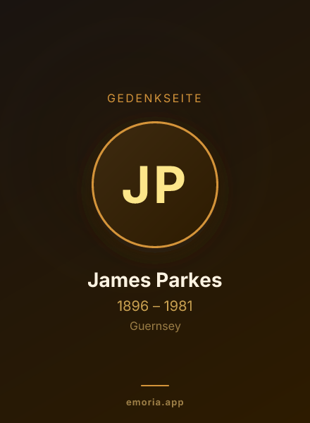 Gedenkportrait von James Parkes