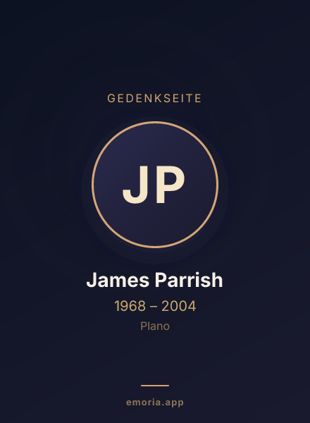 Gedenkportrait von James Parrish