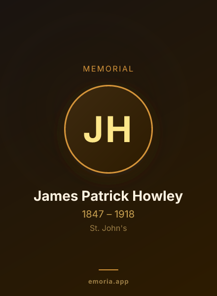 Memorial portrait of James Patrick Howley