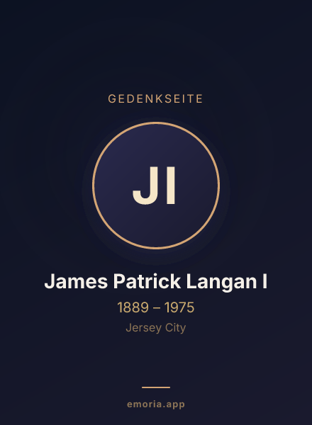 Gedenkportrait von James Patrick Langan I