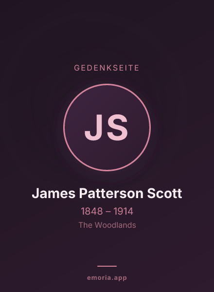 Gedenkportrait von James Patterson Scott