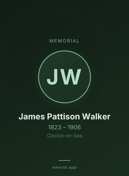 Memorial portrait of James Pattison Walker
