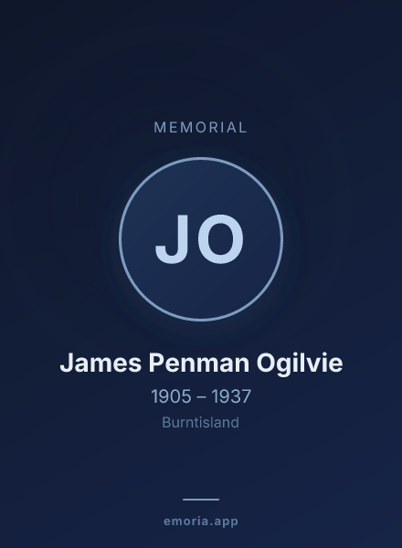 Memorial portrait of James Penman Ogilvie