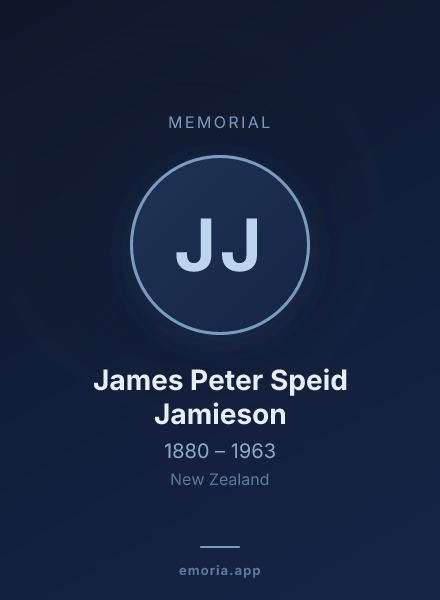 Memorial portrait of James Peter Speid Jamieson