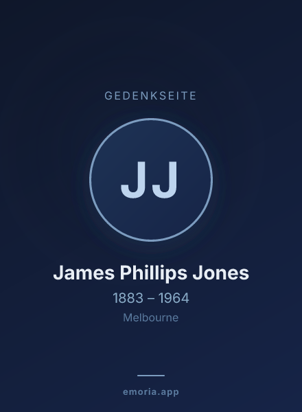 Gedenkportrait von James Phillips Jones