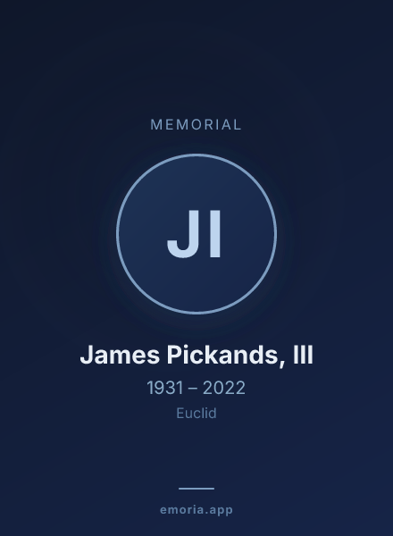 Memorial portrait of James Pickands, III