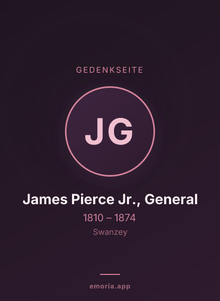 Gedenkportrait von James Pierce Jr., General