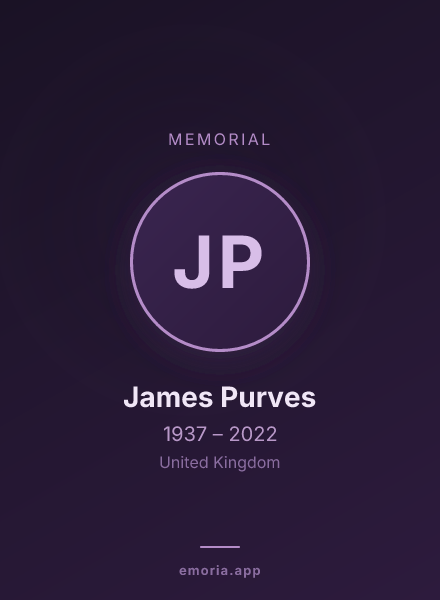 Memorial portrait of James Purves