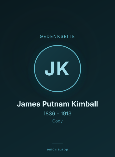 Gedenkportrait von James Putnam Kimball