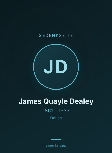 Gedenkportrait von James Quayle Dealey
