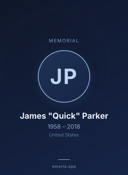 Memorial portrait of James "Quick" Parker