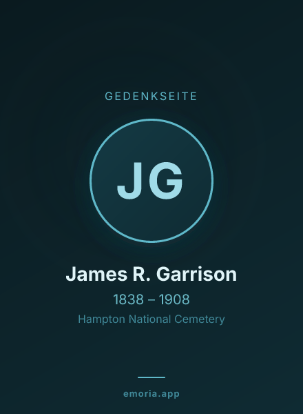 Gedenkportrait von James R. Garrison