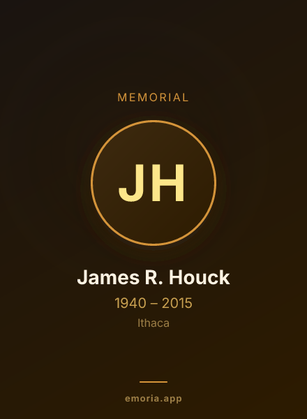 Memorial portrait of James R. Houck