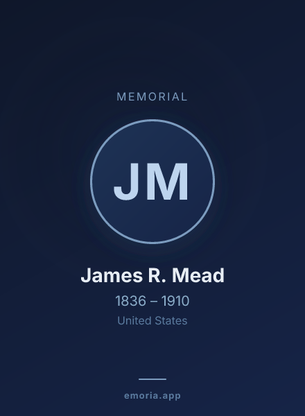Memorial portrait of James R. Mead