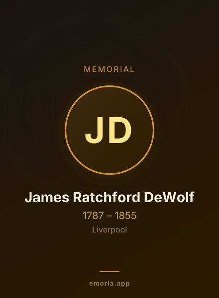 Memorial portrait of James Ratchford DeWolf