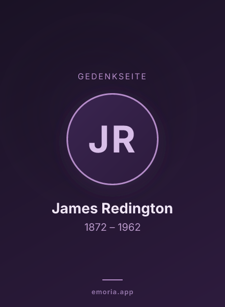 Gedenkportrait von James Redington