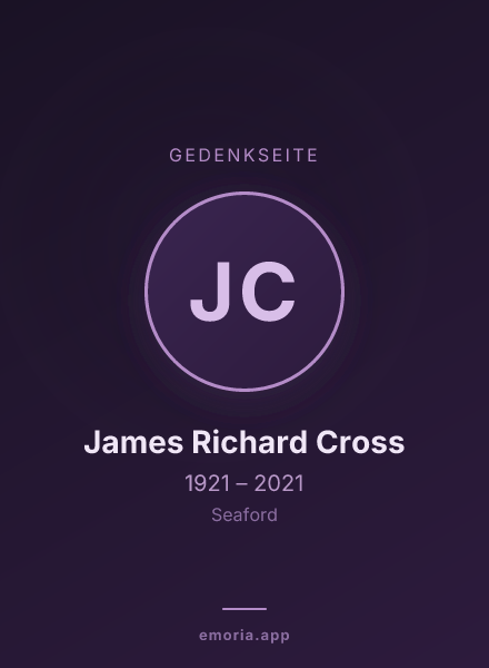 Gedenkportrait von James Richard Cross