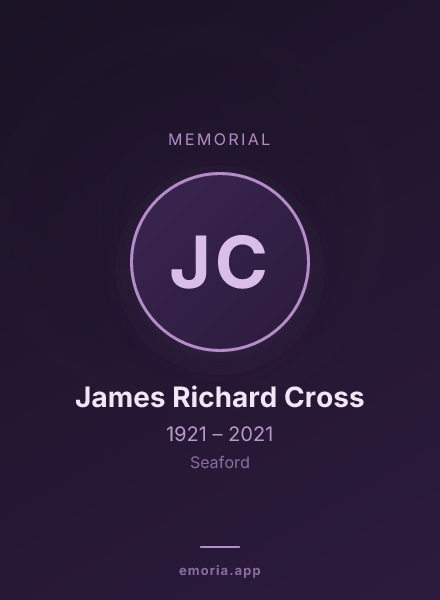 Memorial portrait of James Richard Cross