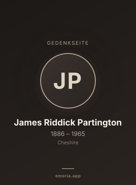 Gedenkportrait von James Riddick Partington