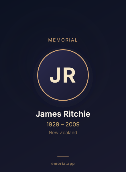 Memorial portrait of James Ritchie