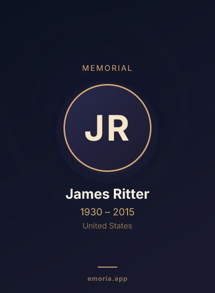 Memorial portrait of James Ritter