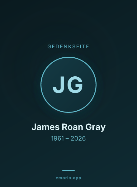 Gedenkportrait von James Roan Gray