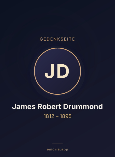 Gedenkportrait von James Robert Drummond