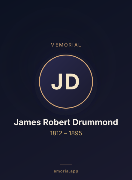 Memorial portrait of James Robert Drummond