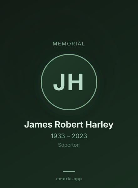 Memorial portrait of James Robert Harley