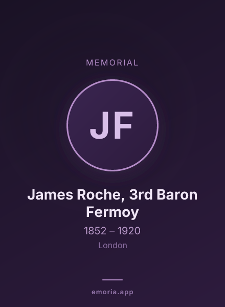 Memorial portrait of James Roche, 3rd Baron Fermoy