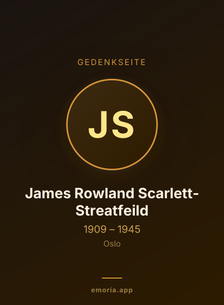 Gedenkportrait von James Rowland Scarlett-Streatfeild