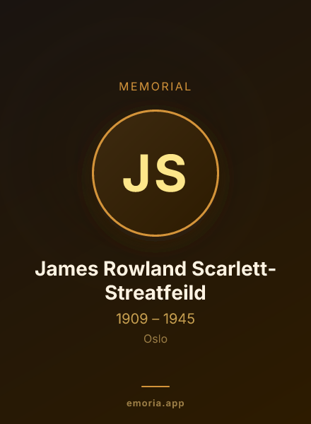 Memorial portrait of James Rowland Scarlett-Streatfeild