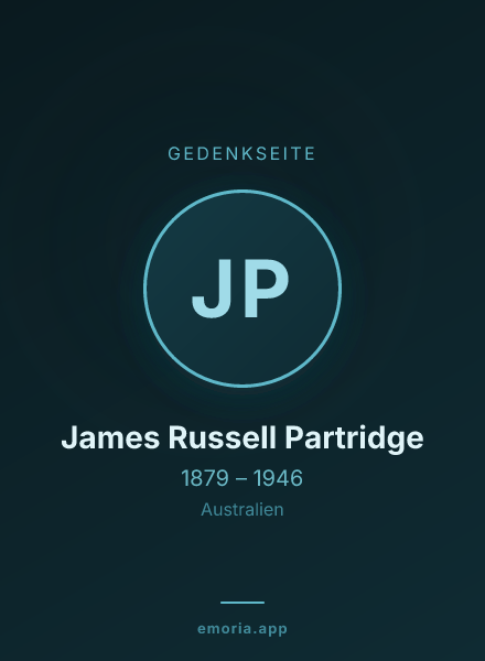 Gedenkportrait von James Russell Partridge