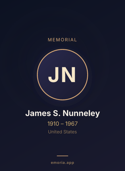 Memorial portrait of James S. Nunneley
