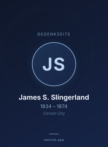 Gedenkportrait von James S. Slingerland
