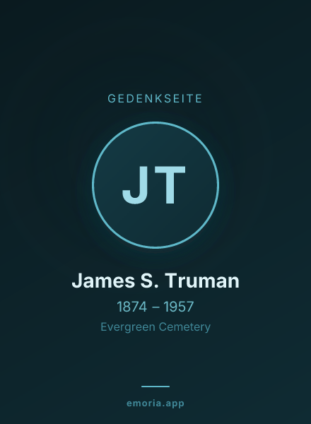 Gedenkportrait von James S. Truman