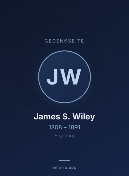 Gedenkportrait von James S. Wiley