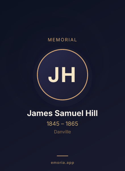 Memorial portrait of James Samuel Hill